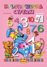 Okładka książki Kolorowanka Cyferki