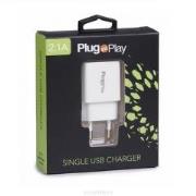 Opakowanie Ładowarka sieciowa 2.1A z portem USB PLUG&PLAY