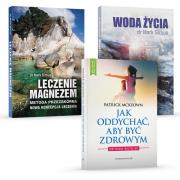 Leczenie magnezem / Woda życia / Jak oddychać aby być zdrowym. Autor: Dr Mark Sircus, Patrick McKeown. Dadada.pl Okładka książki Leczenie magnezem / Woda życia / Jak oddychać aby być zdrowym