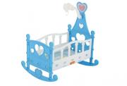 Opakowanie Łóżeczko kołyska dla lalek nr3 niebieskie 8 elementów