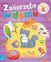 Okładka książki Maluch bawi się i przykleja. Zwierzęta w domu