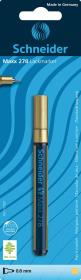 Marker olejowy Schneider maxx 278 0,8mm złoty. Wydawca: PBS Connect Polska. Dadada.pl Opakowanie Marker olejowy Schneider maxx 278 0,8mm złoty