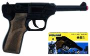 Opakowanie Metalowy pistolet policyjny 8 naboi