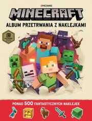 Minecraft. Album przetrwania z naklejkami. Autor: Craig Jelley, Milton Stephanie. Dadada.pl Okładka książki Minecraft. Album przetrwania z naklejkami