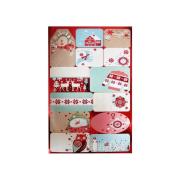 Opakowanie Naklejki czerwone tło