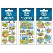 Okładka książki Naklejki Sticker BOO silver dinozaury