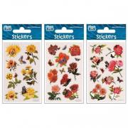 Opakowanie Naklejki Sticker BOO silver kwiaty