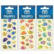 Okładka książki Naklejki Sticker BOO silver ryby