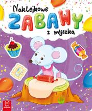 Naklejkowe zabawy z myszką. Autor: Opracowanie zbiorowe. Dadada.pl Okładka książki Naklejkowe zabawy z myszką