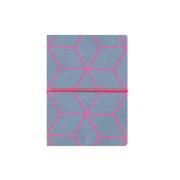 Opakowanie Notes z gumką 80k szaro-różowy