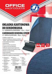 Opakowanie Okładka do bindowania A4 250g. skóropodobna c.niebieska Office Products 100szt.20232525-11