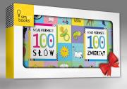 Pakiet RAMKA - 2 książeczki MOJE PIERWSZE 100 SŁÓW i ZWIERZĄT. Autor: Opracowanie zbiorowe. Dadada.pl Okładka książki Pakiet RAMKA - 2 książeczki MOJE PIERWSZE 100 SŁÓW i ZWIERZĄT