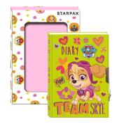 Opakowanie Pamiętnik zamykany w pudełku Psi Patrol Skye