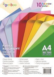 Papier kolorowy Gimboo A4 100 sztuk. Wydawca: PBS Connect Polska. Dadada.pl Opakowanie Papier kolorowy Gimboo A4 100 sztuk