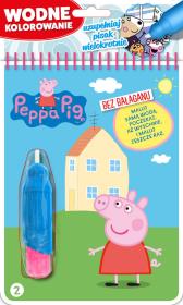 Okładka książki Peppa Pig Wodne kolorowanie Tom 2