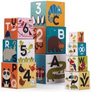 Opakowanie Piramida z klocków z cyferkami