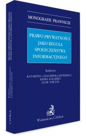 Okładka książki Prawo prywatności jako reguła społeczeństwa informacyjnego