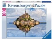 Puzzle 1000 Góra świętego Michała. Wydawca: Ravensburger. Dadada.pl Opakowanie Puzzle 1000 Góra świętego Michała