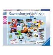 Puzzle 1000 Podróż dookoła świata. Wydawca: Ravensburger. Dadada.pl Opakowanie Puzzle 1000 Podróż dookoła świata