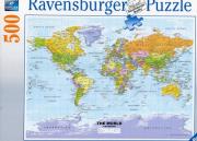 Opakowanie Puzzle 500 Polityczna mapa świata