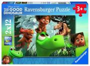 Opakowanie Puzzle Przyjazny Dinozaur 2x12