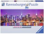 Puzzle Światła Manhattanu 1000. Wydawca: Ravensburger. Dadada.pl Opakowanie Puzzle Światła Manhattanu 1000