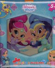 Okładka książki Shimmer i Shine. Książka z puzzlami