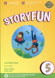 Storyfun 5 Teacher's Book with Audio. Autor: Saxby Karen, Hird Emily. Dadada.pl Okładka książki Storyfun 5 Teacher's Book with Audio