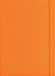 Opakowanie Teczka z gumką A4 pomarańczowa w kratę