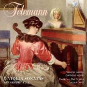TELEMANN 6 VIOLIN SONATAS FRANKFURT 1715. Autor: TELEMANN G.P.. Dadada.pl Okładka książki TELEMANN 6 VIOLIN SONATAS FRANKFURT 1715