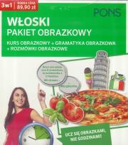 Włoski pakiet obrazkowy 3w1. Autor: praca zbiorowa. Dadada.pl Okładka książki Włoski pakiet obrazkowy 3w1