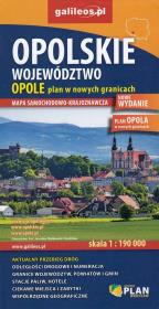 Okładka książki Województwo Opolskie Opole mapa 1:190 000 / 1:22 500