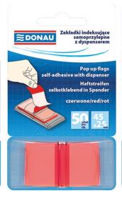 Opakowanie Zakładki indeksujące samoprzylepne z dyspenserem czerwone