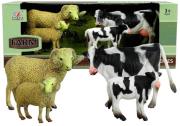 Opakowanie Zestaw Figurek Zwierzęta Baranek Krowa 4 Figurki
