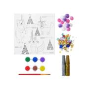 Opakowanie Zestaw kreatywny do malowania Zwierzęta