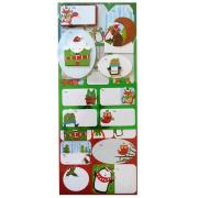 Opakowanie Zestaw naklejki +tagi niebieskie  tło