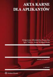 Okładka książki Akta karne dla aplikantów