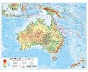 Okładka książki Australia 1:12 100 000 mapa pol. i fiz. ścienna