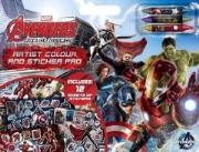 Okładka książki Avengers. Plakaty do kolorowania + naklejki