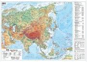 Okładka książki Azja 1:22 000 000 mapa pol. i fiz. ścienna