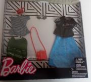 Opakowanie Barbie ubranka z akcesoriami 2 pak