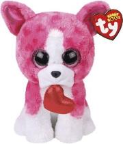 Beanie Boos Romeo - różowy pies 24cm. Wydawca: Ty Inc.. Dadada.pl Opakowanie Beanie Boos Romeo - różowy pies 24cm