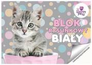 Opakowanie Blok rysunkowy biały A4 20 kartek Sweet Pets Kot 10 sztuk