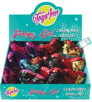 Opakowanie Brelok cekinowy Serce mix kolorów