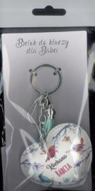 Opakowanie Brelok do kluczy - Kochana Babcia (białe serce)