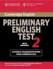 Opakowanie Cambridge Preliminary English Test 2 Student's Book with Answers