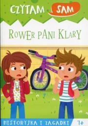 Czytam sam. Rower Pani Klary. Historyjka i zagadki. Autor: Roberta Zilio. Dadada.pl Okładka książki Czytam sam. Rower Pani Klary. Historyjka i zagadki
