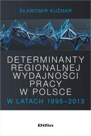 Okładka książki Determinanty regionalnej wydajności pracy w Polsce w latach 1995-2013
