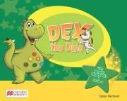Dex the Dino. Książka ucznia. Autor: Sandie Mourao. Dadada.pl Okładka książki Dex the Dino. Książka ucznia