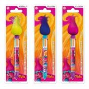 Opakowanie Długopis automat wielokolorowy z włosami Trolls